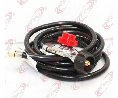 12 Feet Propane Regulator High Pressure LPG bbq Gas burner wok fryer Hose 20psi 